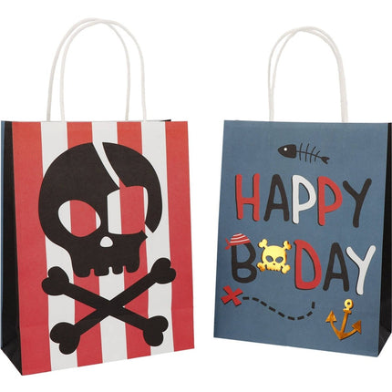 Piraat Uitdeeltasjes 27cm 6st van Folat koop je bij Partywinkel