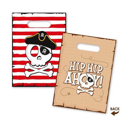 Piraat Uitdeelzakjes Hip Hip Ahoy 6st van WeFiesta koop je bij Partywinkel