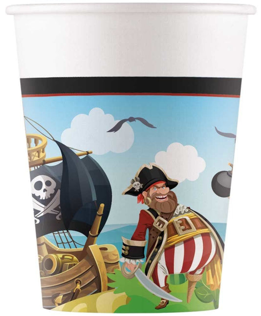 Piraten Bekers 8st van Procos koop je bij Partywinkel