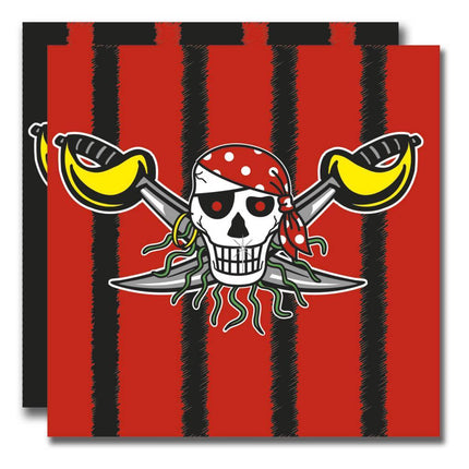 Piraten Servetten 25cm 20st van Folat koop je bij Partywinkel