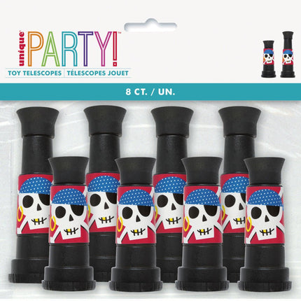 Piraten Uitdeelcadeautjes Telescoop 8st van Unique koop je bij Partywinkel