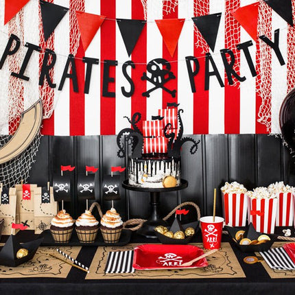 Piraten Uitdeelzakjes 18cm 6st van Partydeco koop je bij Partywinkel