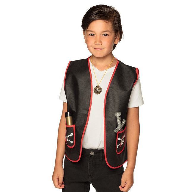 Piraten Vest Jongen 4/6 jaar van Boland koop je bij Partywinkel