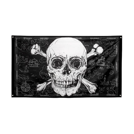 Piraten Vlag 1,5m van Boland koop je bij Partywinkel