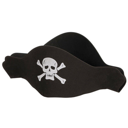 Piratenhoed Zwart van Unique koop je bij Partywinkel