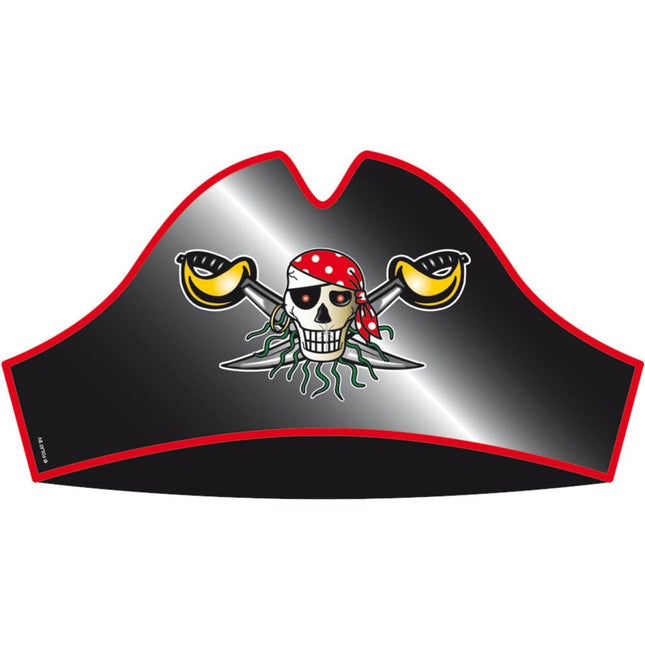 Piratenhoeden 8st van Folat koop je bij Partywinkel