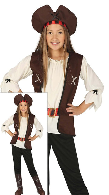 Piratenpak Bruin Meisje van Fiestas Guirca koop je bij Partywinkel