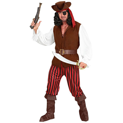 Piratenpak Bruin Rood Heren van Widmann koop je bij Partywinkel