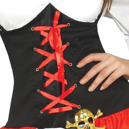Piratenpak Dames Rood Luxe van Fiestas Guirca koop je bij Partywinkel