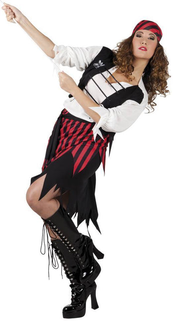 Piratenpak Dames Rood M van Boland koop je bij Partywinkel