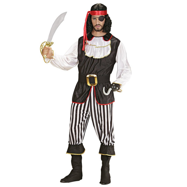 Piratenpak Wit Zwart Heren van Widmann koop je bij Partywinkel