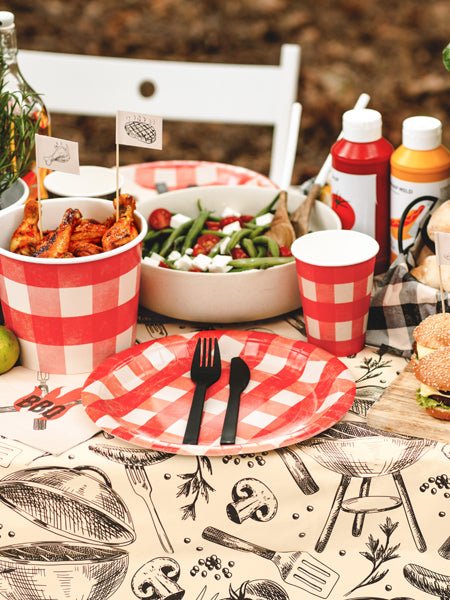 Plastic bestek, 18–18,5 cm, zwart van Partydeco koop je bij Partywinkel