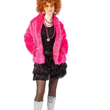 Pluche Jas Dames Roze van Orlob koop je bij Partywinkel