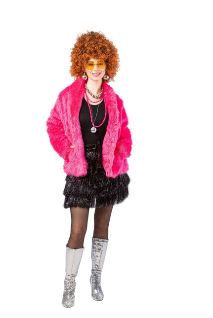 Pluche Jas Dames Roze van Orlob koop je bij Partywinkel
