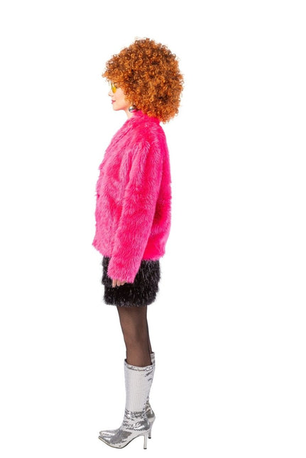 Pluche Jas Dames Roze van Orlob koop je bij Partywinkel