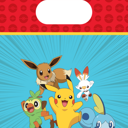 Pokemon Uitdeelzakjes 22cm 4st van Procos koop je bij Partywinkel