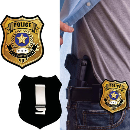 Politie Badge Goud van Fiestas Guirca koop je bij Partywinkel