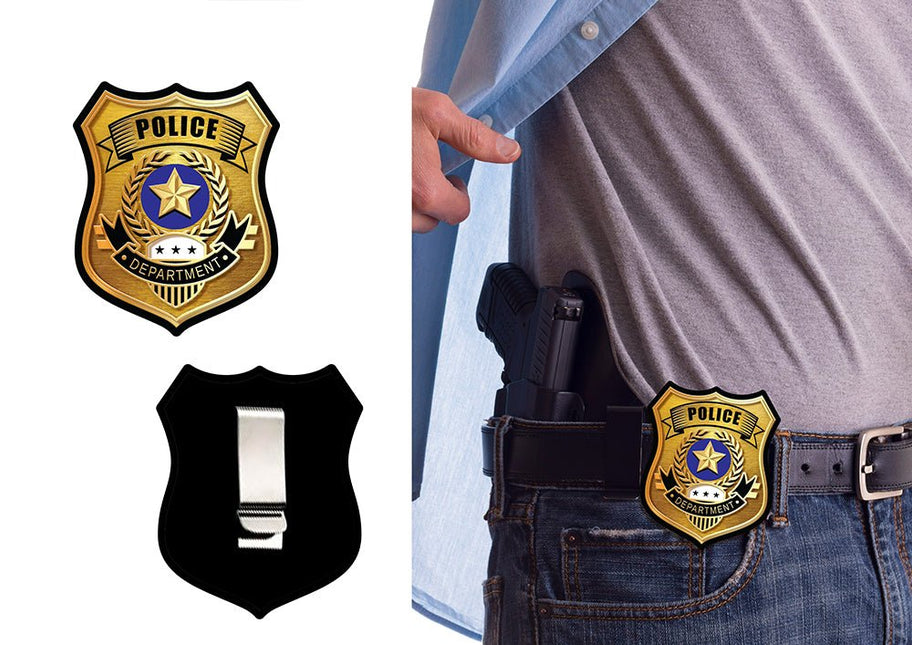 Politie Badge Goud van Fiestas Guirca koop je bij Partywinkel