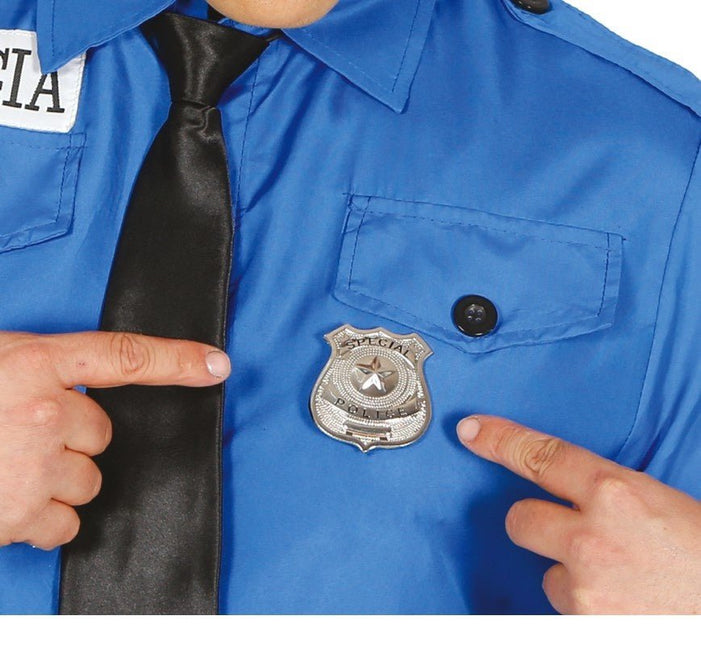 Politie Badge Metaal van Fiestas Guirca koop je bij Partywinkel