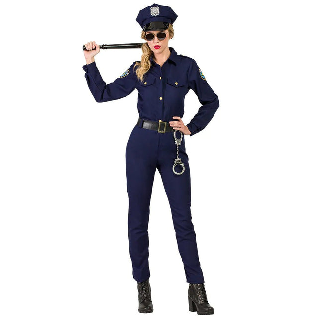 Politie Kostuum Blauw Dames van Boland koop je bij Partywinkel