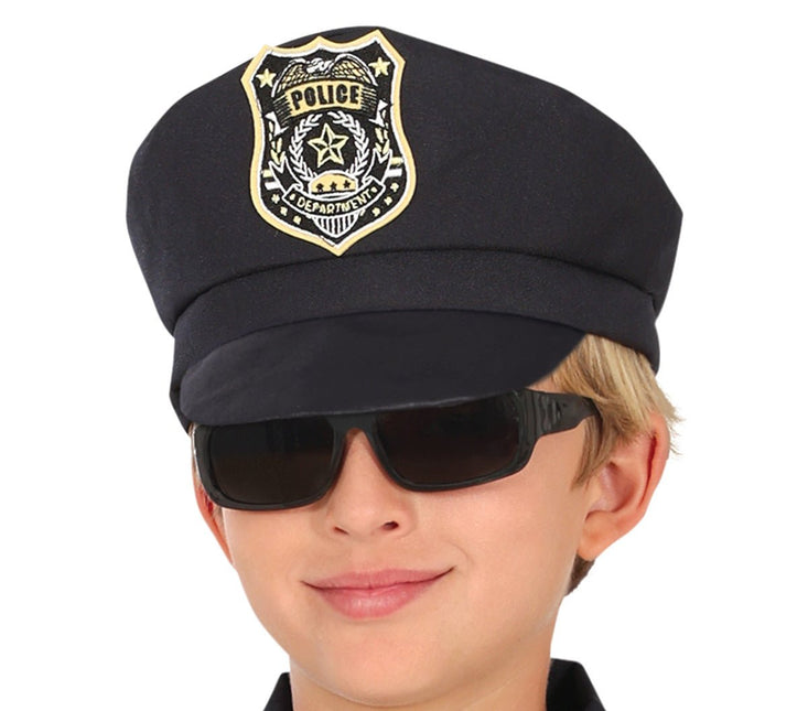 Politie Kostuum Zwart Jongen van Fiestas Guirca koop je bij Partywinkel