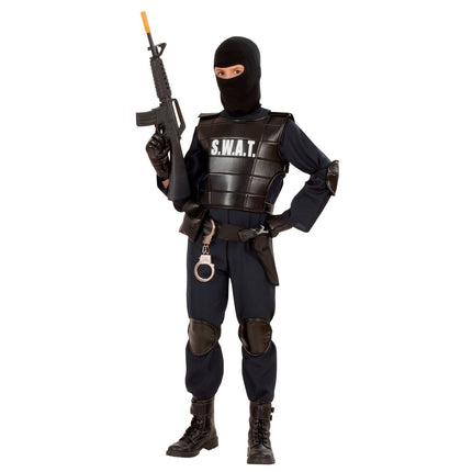 Politie Kostuum Zwart Jongen Swat van Widmann koop je bij Partywinkel