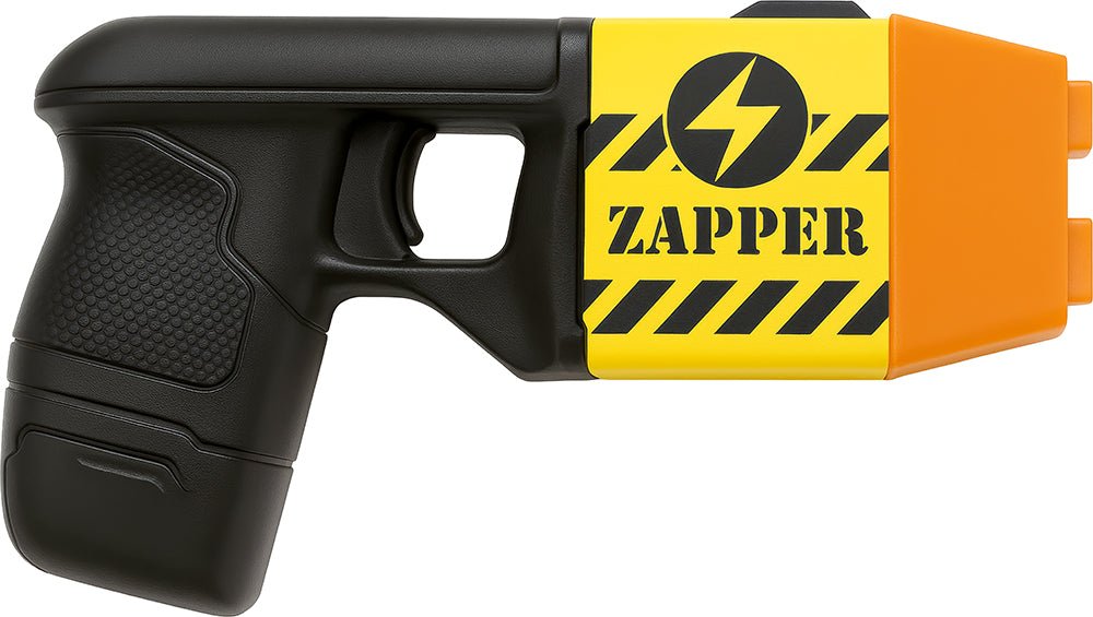Politie Nep Stroomstootwapen Zwart Geel van Fiestas Guirca koop je bij Partywinkel