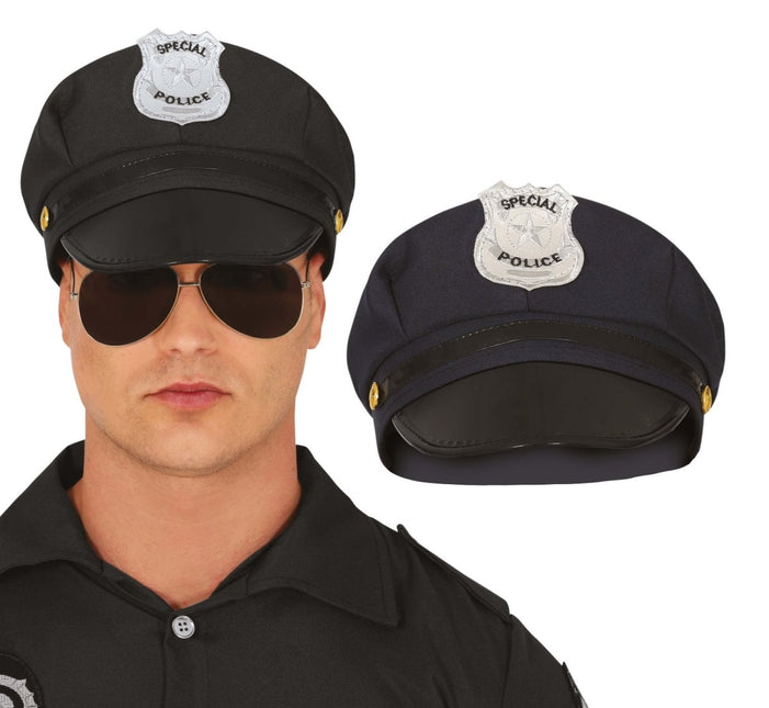 Politie Pet Zwart Zilver van Fiestas Guirca koop je bij Partywinkel