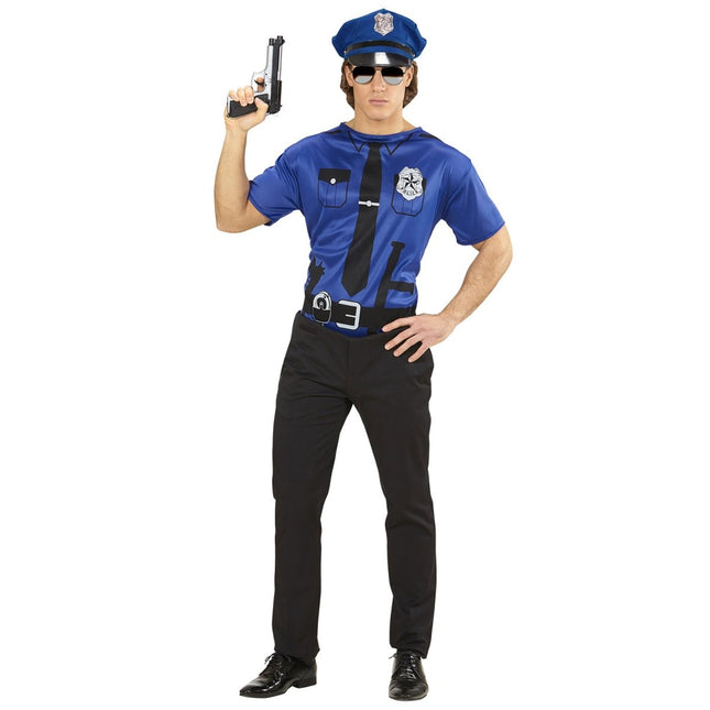 Politie Shirt Heren van Widmann koop je bij Partywinkel