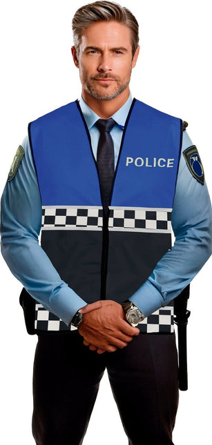 Politie Vest Zwart Blauw van Fiestas Guirca koop je bij Partywinkel