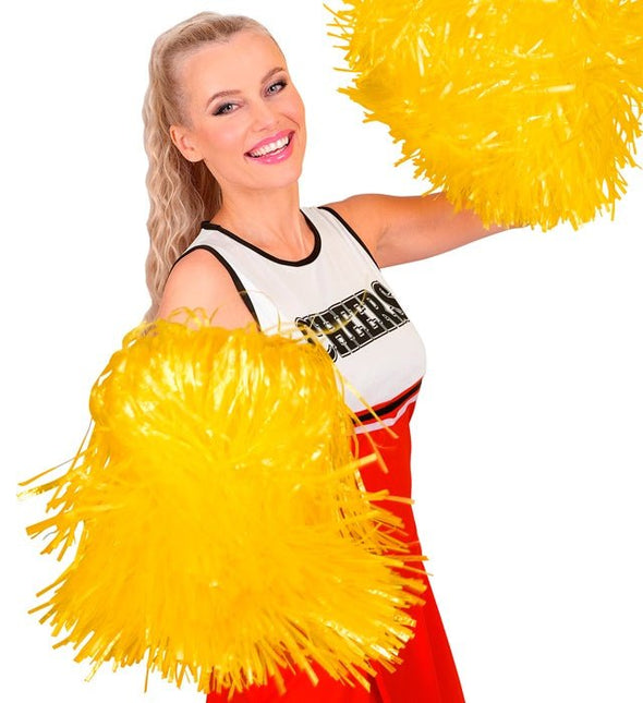 Pom Pom Geel 1 stuk van Widmann koop je bij Partywinkel