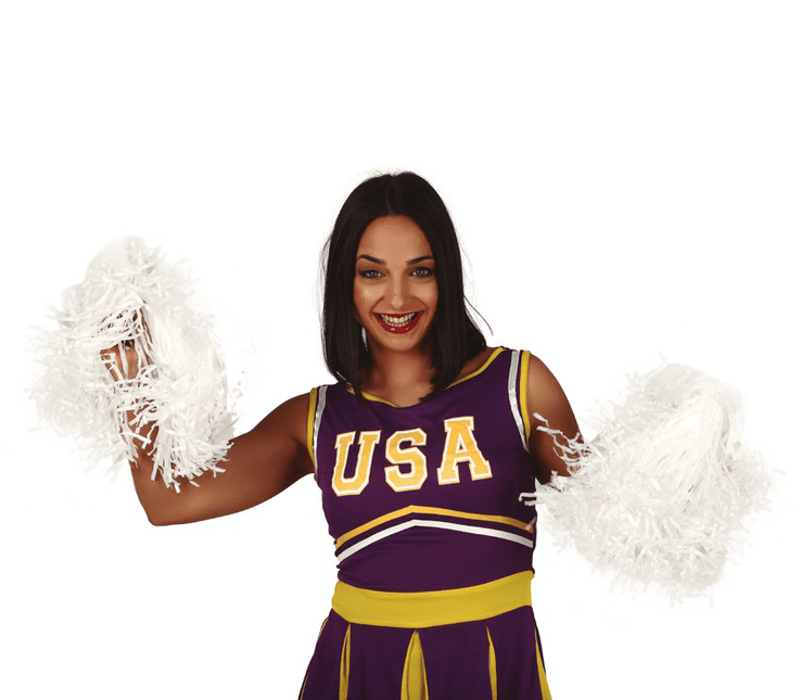 Pom - Pom Wit 80cm 2st van Fiestas Guirca koop je bij Partywinkel