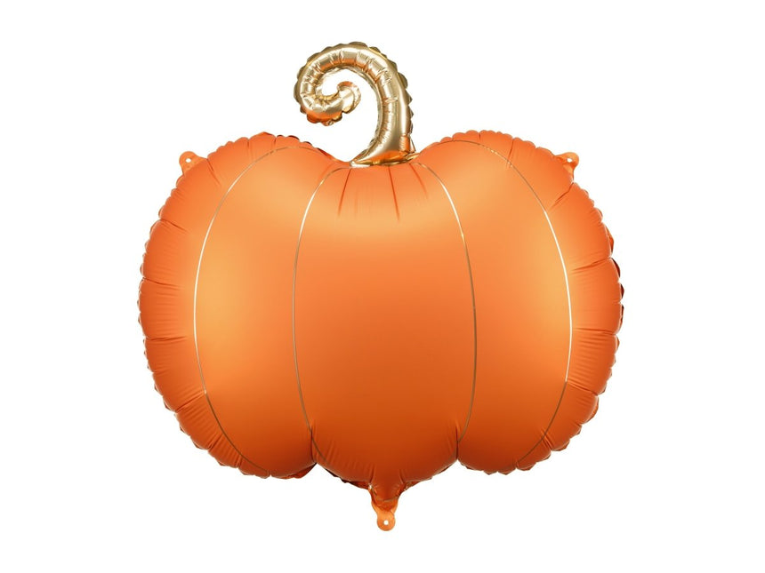 Pompoen Helium Ballon Oranje Leeg 62cm van Partydeco koop je bij Partywinkel