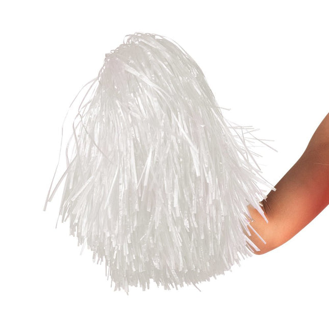 Pompon Wit 46cm van Boland koop je bij Partywinkel