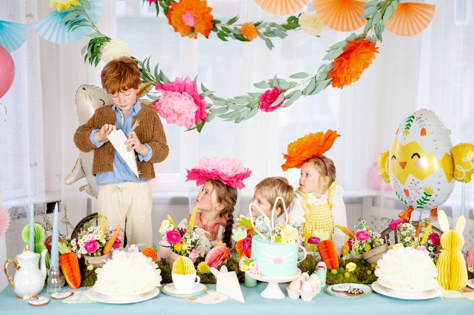 Pompons Bloemen 3st van Partydeco koop je bij Partywinkel