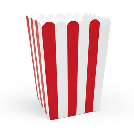 Popcorn Bakjes 12,5cm 6st van Partydeco koop je bij Partywinkel
