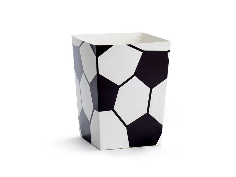 Popcorn Bakjes Voetbal 12cm 6st van Partydeco koop je bij Partywinkel