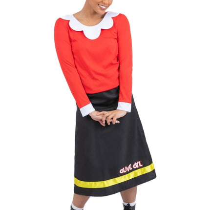 Popeye Olive Oyl Kostuum Dames van Smiffys koop je bij Partywinkel