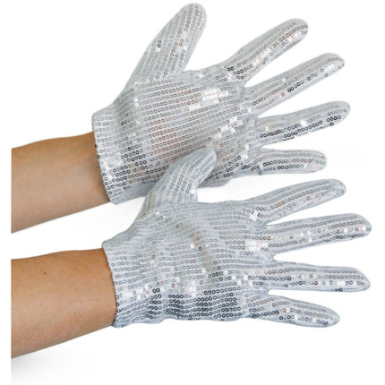 Popster Glitter handschoenen - kindermaat van Folat koop je bij Partywinkel
