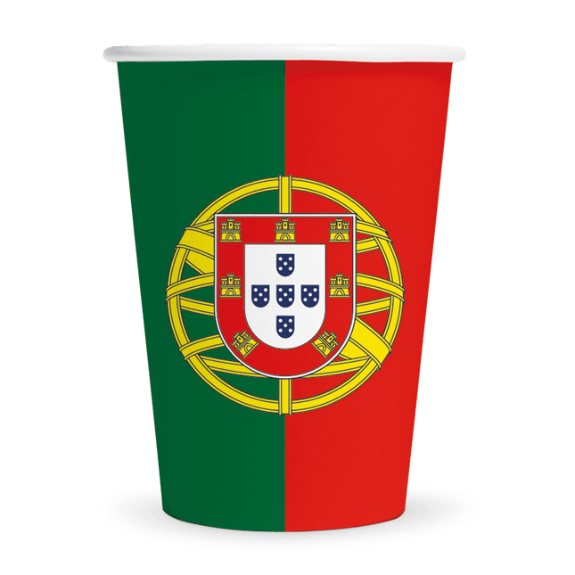 Portugal Beker 210ml 8st van WeFiesta koop je bij Partywinkel
