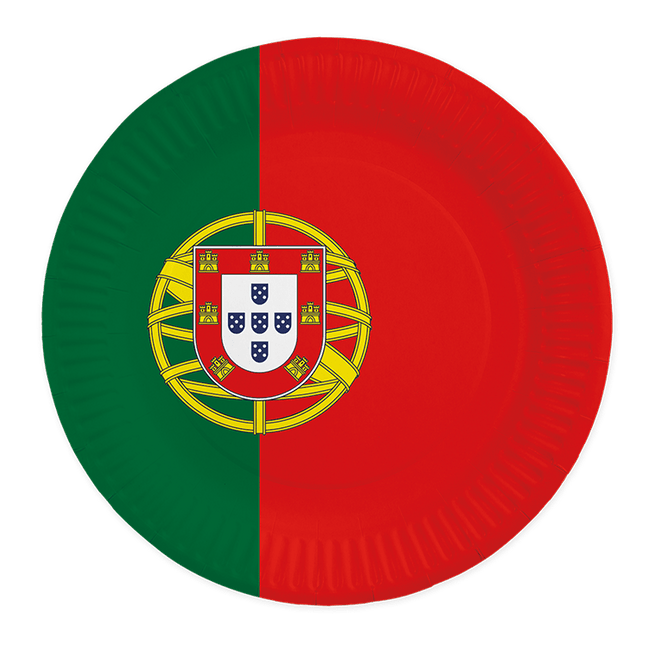 Portugal Borden 23cm 8st van WeFiesta koop je bij Partywinkel