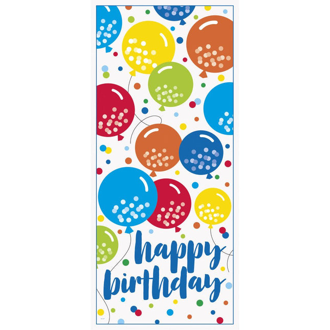 Poster Happy Birthday 1,52m van Unique koop je bij Partywinkel