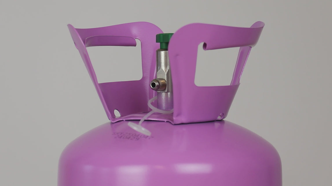 Helium Tank with 30 Balloons and Ribbon