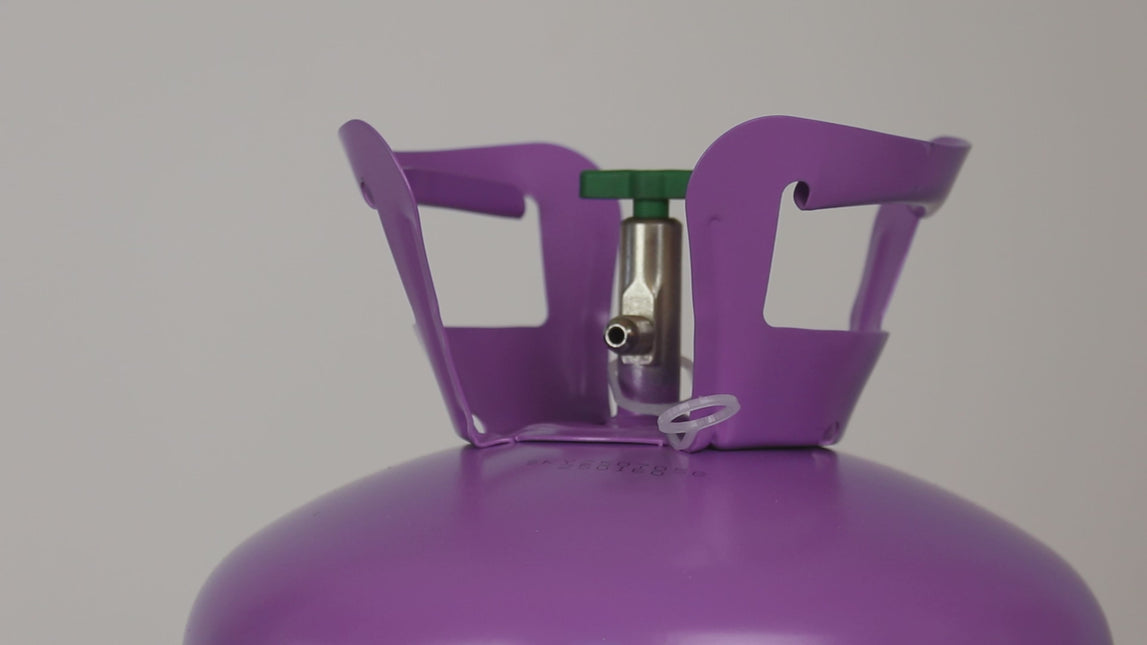 Helium Tank with 50 Balloons and Ribbon