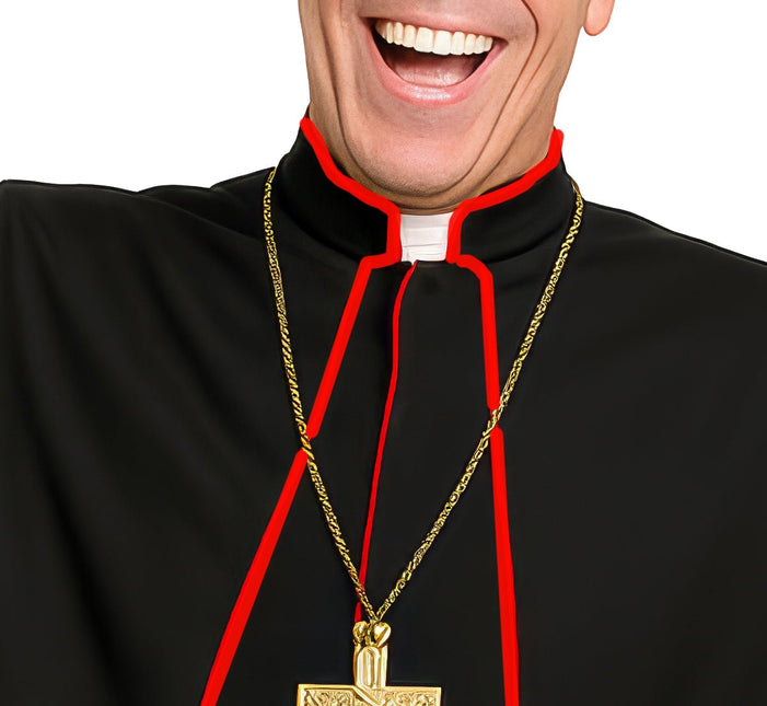 Priester Kostuum Zwart Rood van Fiestas Guirca koop je bij Partywinkel