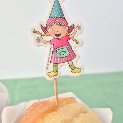 Prikkers Fien & Teun 12cm 12st van Haza Witbaard koop je bij Partywinkel