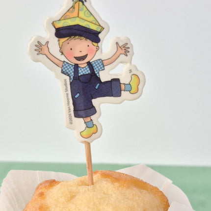 Prikkers Fien & Teun 12cm 12st van Haza Witbaard koop je bij Partywinkel