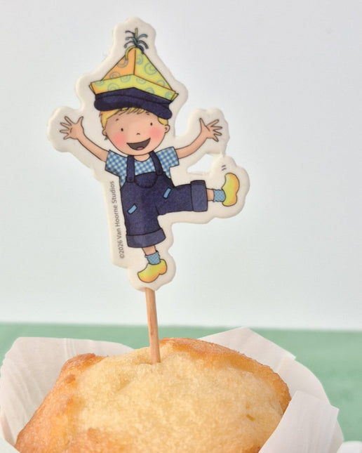 Prikkers Fien & Teun 12cm 12st van Haza Witbaard koop je bij Partywinkel