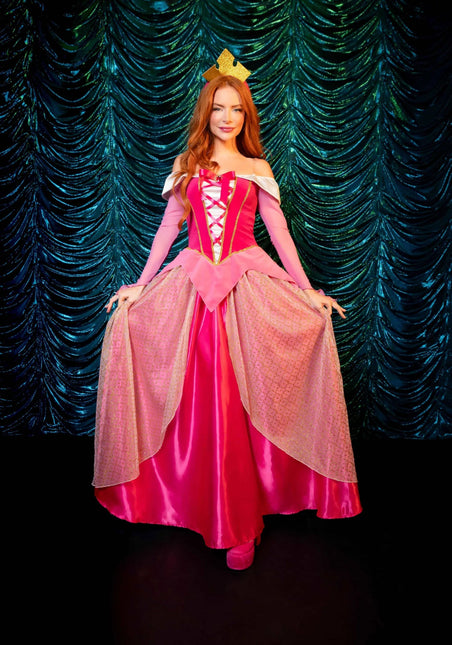 Prinses Aurora Jurk Roze Dames Leg Avenue van Leg Avenue koop je bij Partywinkel