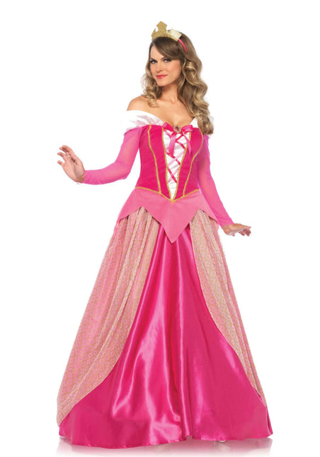 Prinses Aurora Jurk Roze Dames Leg Avenue van Leg Avenue koop je bij Partywinkel